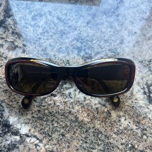 CHANEL Black and Brown Sunglasses